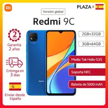 Global Version Xiaomi Redmi 9C Smartphone 6.53” HD Display Helio G35 Octa Core13MP AI triple Camera 5000mAh Battery Mobile Phone