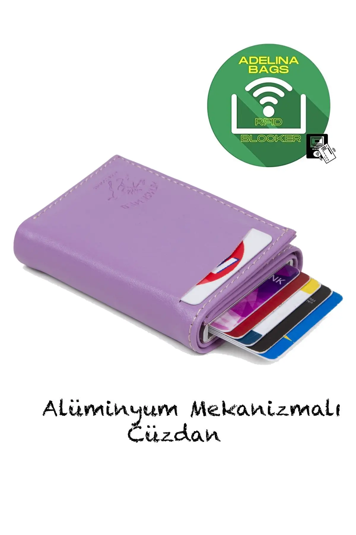 Smart Wallet Unisex Leather Card Holder Mechanism Automatic Sled Wallet (7CMX10CM) Business Id Credit Card Men Gift Multi Smart