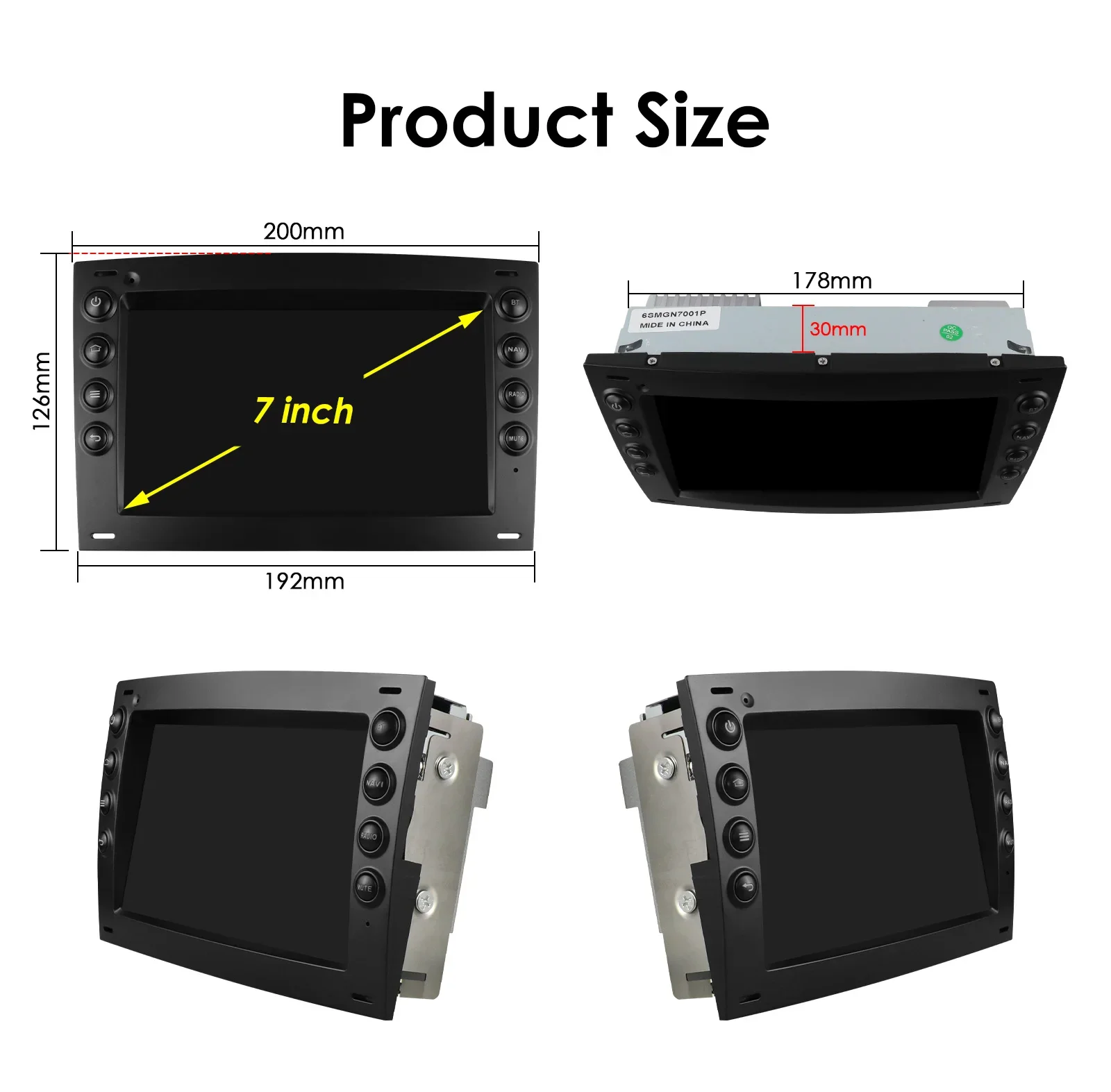 2 din Carplay Android Auto Car Radio For Renault Megane 2 2002-2009 Car Multimedia GPS autoradio RDS DSP AI 4G Octa Core 7862