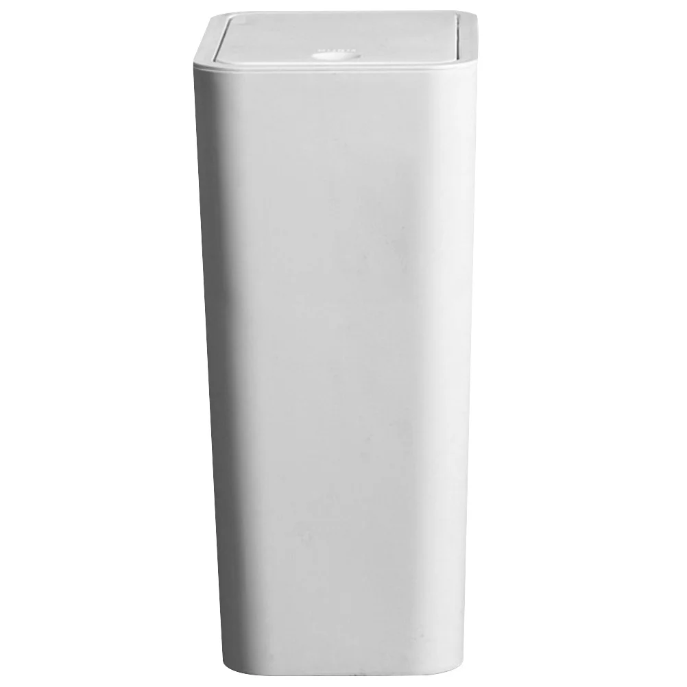 

Trash Can With Lid Bathroom Kitchen Waste Basket Office Plastic Square Trash Can Waste Basket Office Separate Collection Box