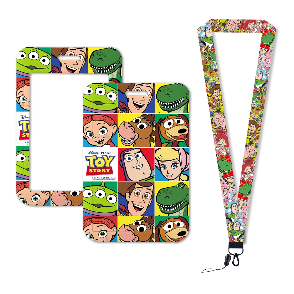 Disney Toy Story Woody Buzz Lightyear Neck Strap Lanyards Keychain Badge Holder ID Card Pass Hang Rope Lariat Accessories Gift 3