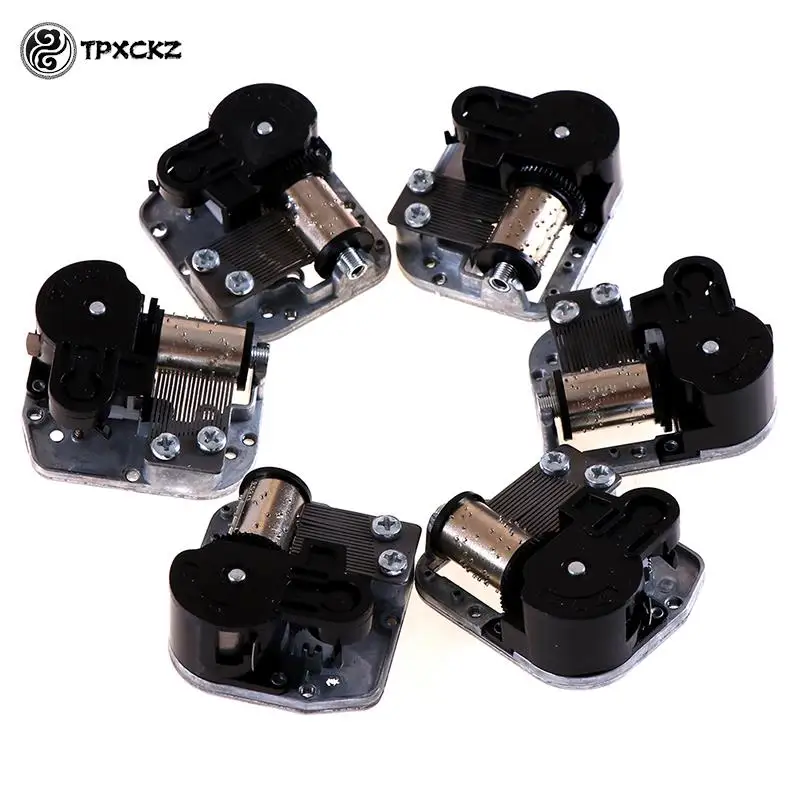1pc Mechanical Diy Windup Music Box Musical Movement Screws Key Home Decor Silver Approx 50g Craft Decoration