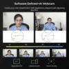 Nearstream V08AF 4K Webcam for PC, HDR 1080P 60FPS Noise Canceling Mic, 45°-95°Adjustable FOV, Auto Focus, AI Framing 6