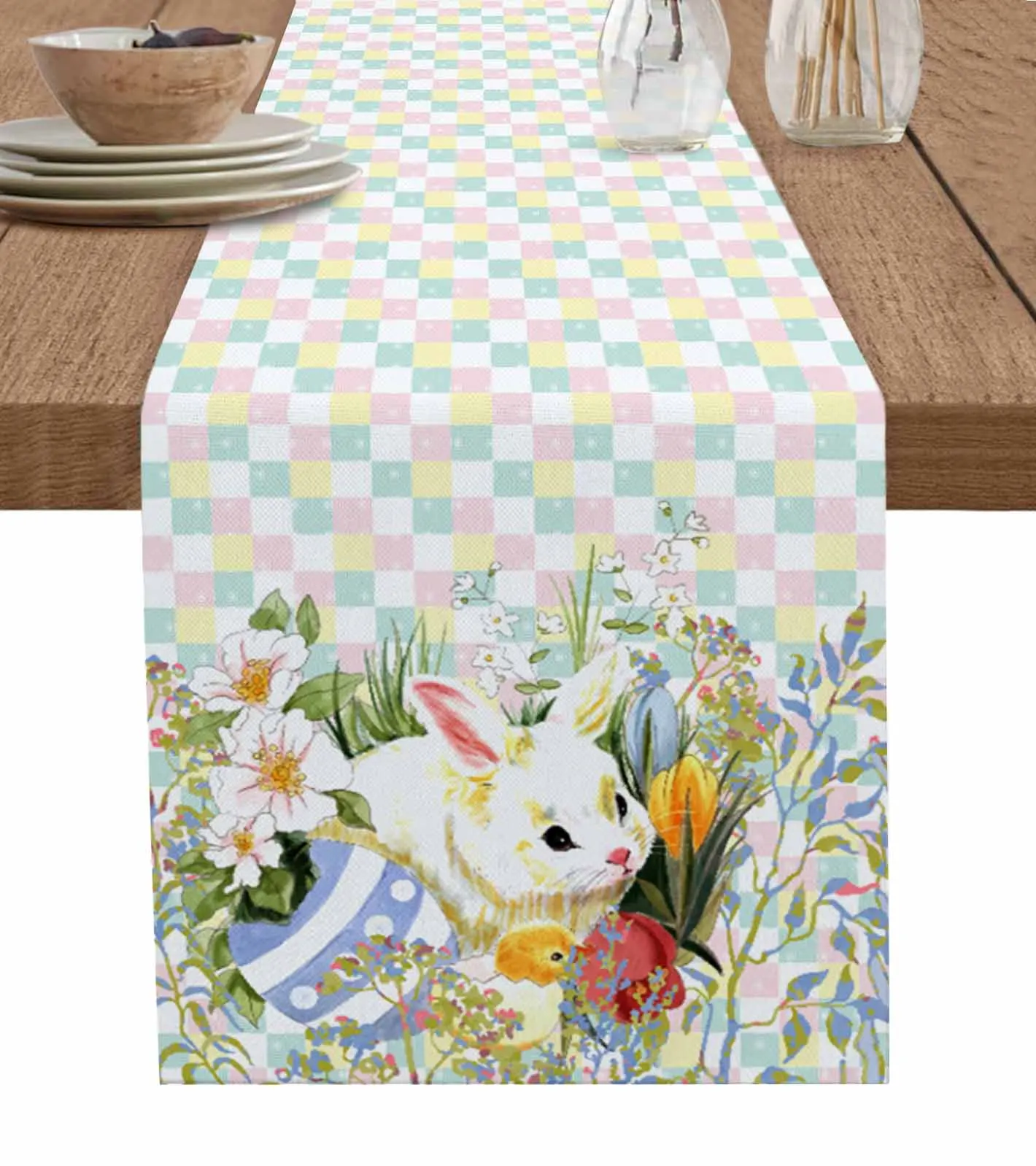 

Ретро Кролик Пасха ручная работа настольная дорожка роскошный свадебный Декор настольная дорожка домашняя столовая фотография