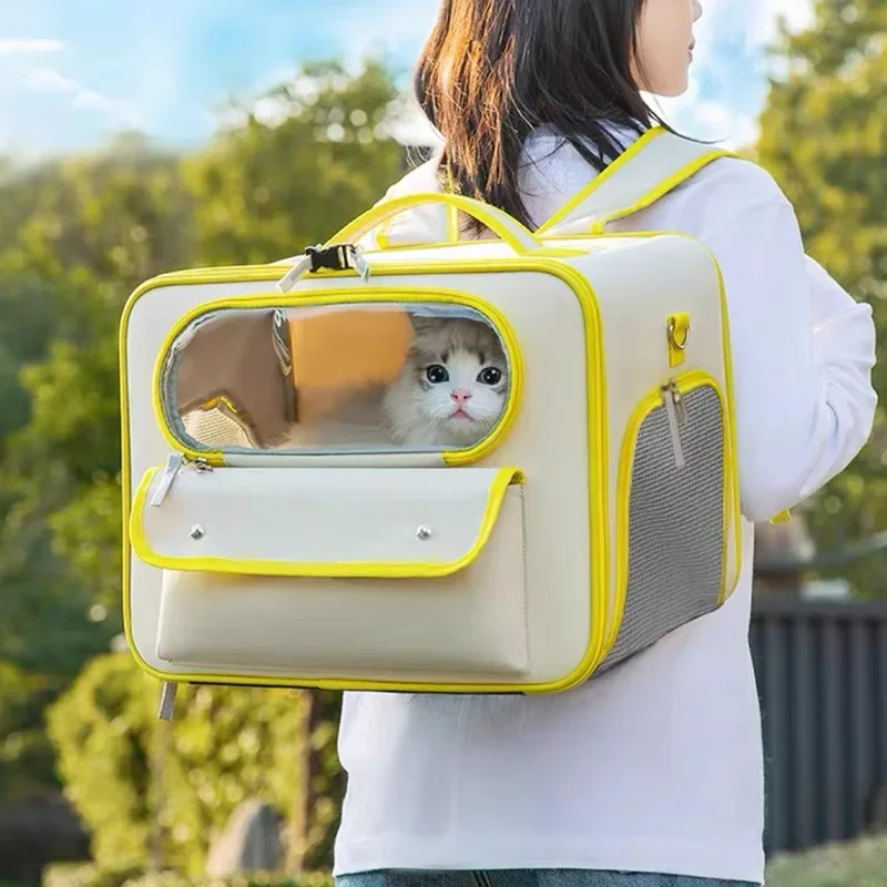Cat Carrier Bags Windproof Outdoor Travel Backpack for Cat Small Dogs Transport Carrying Bag Pet Backpack Pet Supplies