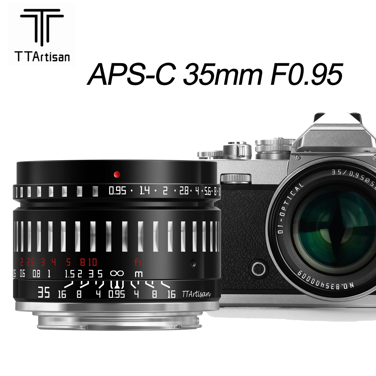 

TTArtisan 35mm F0.95 Large Aperture Prime Fixed Focus Lens for Sony E Mount Fujifilm X Canon M Canon RF-S Leica L Nikon Z