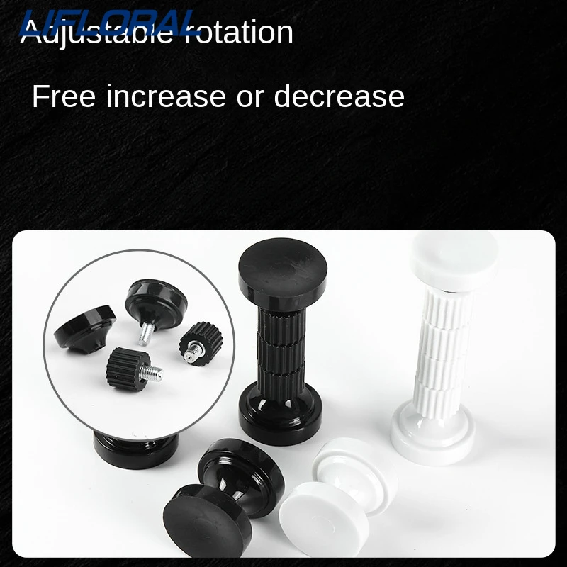 Adjustable Easy Install Bed Frame Anti-Shake Tool 2pcs Self-adhesive Headboard Stoppers Telescopic Support Hardware Fixator bed support frame