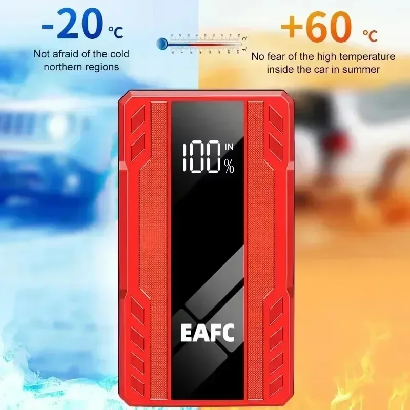 2000/1200/600A Car Jump Starter Starting Device Portable Jumpstarter Auto Buster Emergency Booster Starting Battery Power Bank