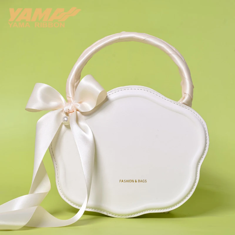 YAMA 수제 공예 포장용 더블 새틴 리본, 웨딩 장식 선물, 단색 리본, 롤 당 10 야드, 9, 16, 22, 25, 38mm