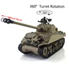 7.0 New HENG LONG 1/16 Plastic M4A3 Sherman RC Tank 3898 360° Turret Barrel Recoil TH19777-SMT4 4