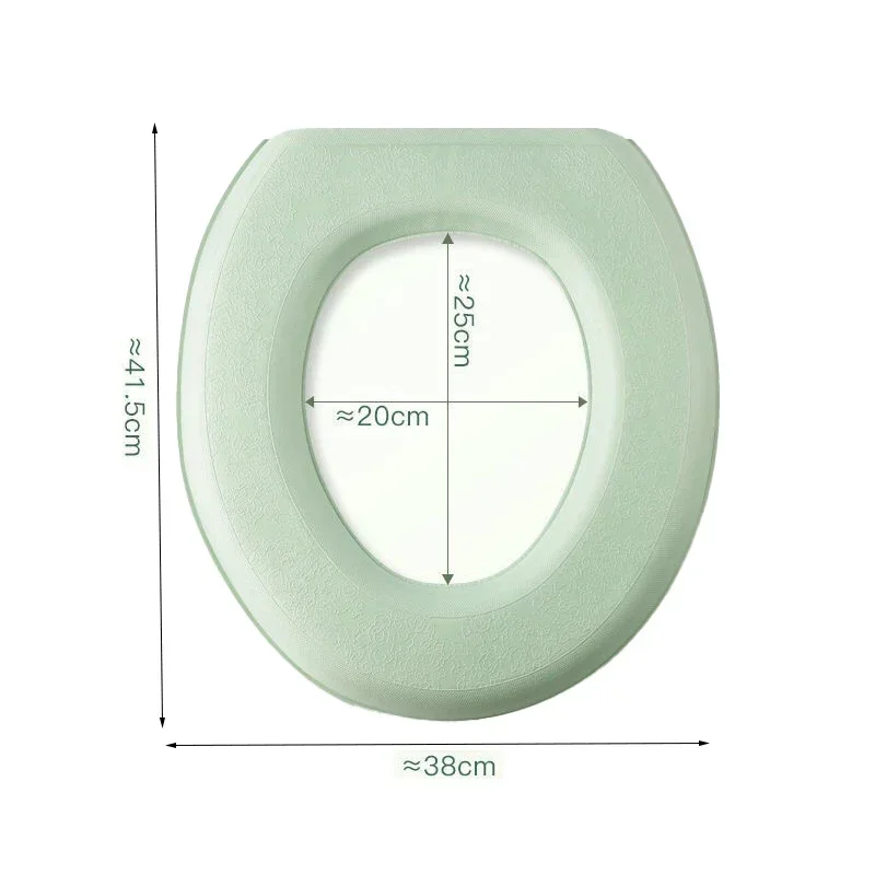 Washable Toilet Seat Cover Waterproof Sticker Foam Toilet Lid Cover Portable Silicone Toilet Cup Covers Bathroom Accessories