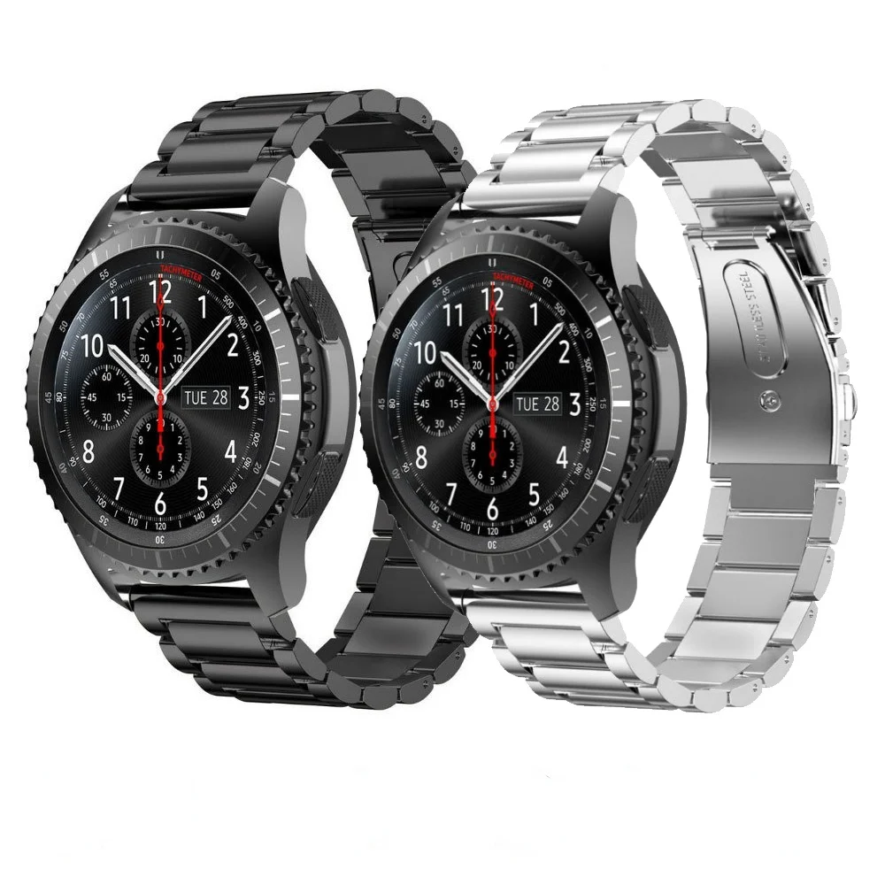 Ремешок металлический для Samsung Galaxy watch 3/Gear S3/Active 2/Huawei высококлассный браслет
