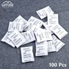 50-200 Packs Damp Moisture Dehumidifier Non-Toxic Silica Gel Desiccant Absorber Bag Clothes Food Storage For Kitchen Room Living 2
