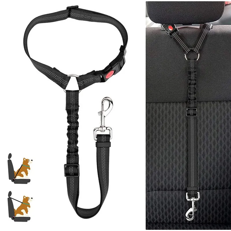 Reflective Pet Dog Car Seat Belt Puppy Dog Walking Travel Car Accessories Dog Leash Harness for Small Dogs Pet Car Supplies Reflective Pet Dog Car Seat Belt Puppy Dog Walking Travel Car Accessories Dog Leash Harness for Small Dogs Pet Car Supplies