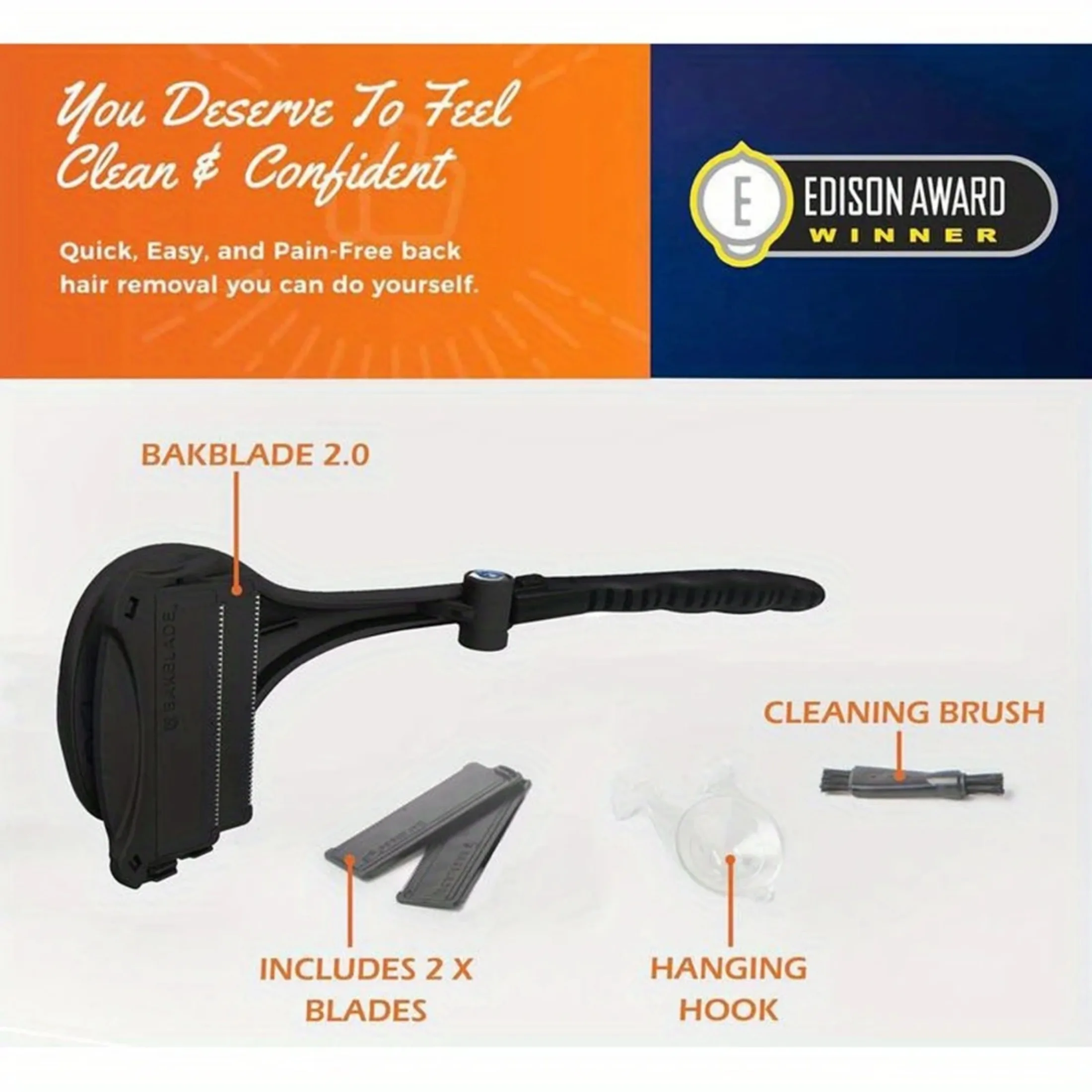 Bakblade Maquina Para Depilar Espalda Afeitadora De Espalda