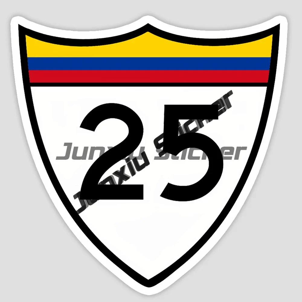 Adesivo Auto Mappa Colombia 3M – Decalcomania Vinile Colori Colombiani Con Nastro Di Trasferimento