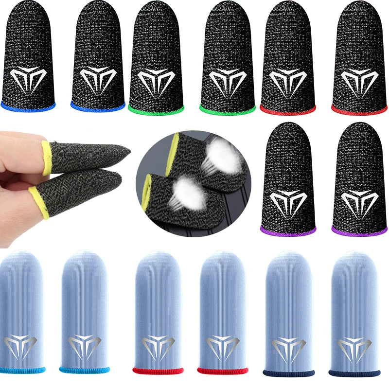 1/2 Pair Kitchen Finger Cover Gaming Finger Sleeve Breathable Fingertips For Mobile Games Touch Screen Cots Cover