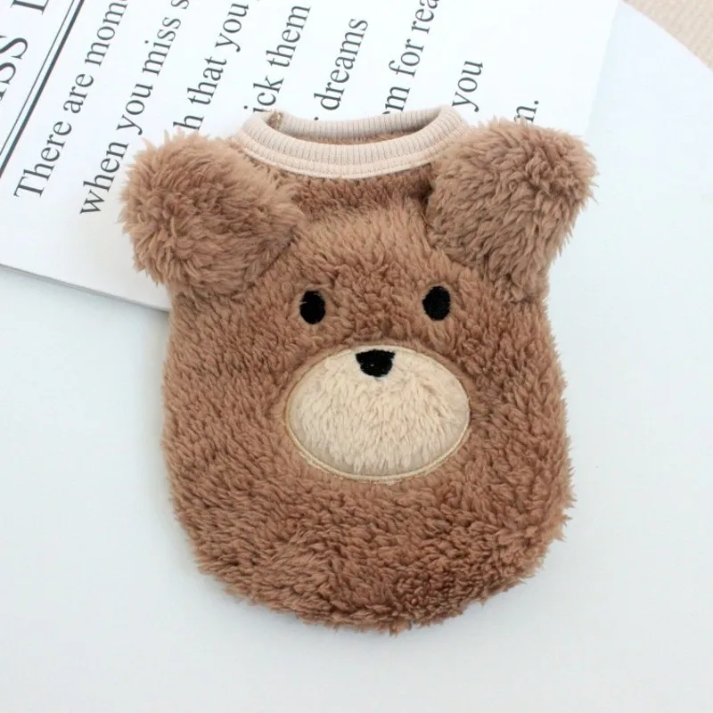 Fleece Fur Pet Dog Sweaters Vest Clothes Cat Bear Puppy Teddy Autumn Winter Warm Costume dog clothes pet sweater