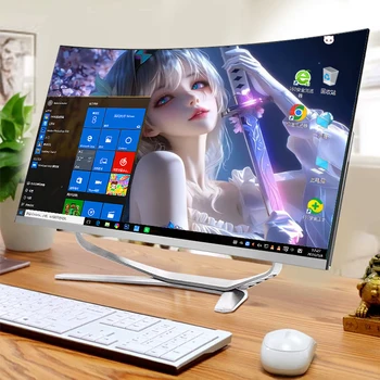 New All-In-One Computer for Office Use, Core 8Th Generation I3-8100, Suitable for Cashiering, Online Classes, Gaming, I7 Desktop Home Use All-In-One Computer Complete Set 1