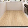 Kitchen Floor Mat Imitation Wood Grain PVC Leather Carpet Non-slip Oil-proof Easy To Clean Rug Can Be Freely Cut Large Area Mats 1
