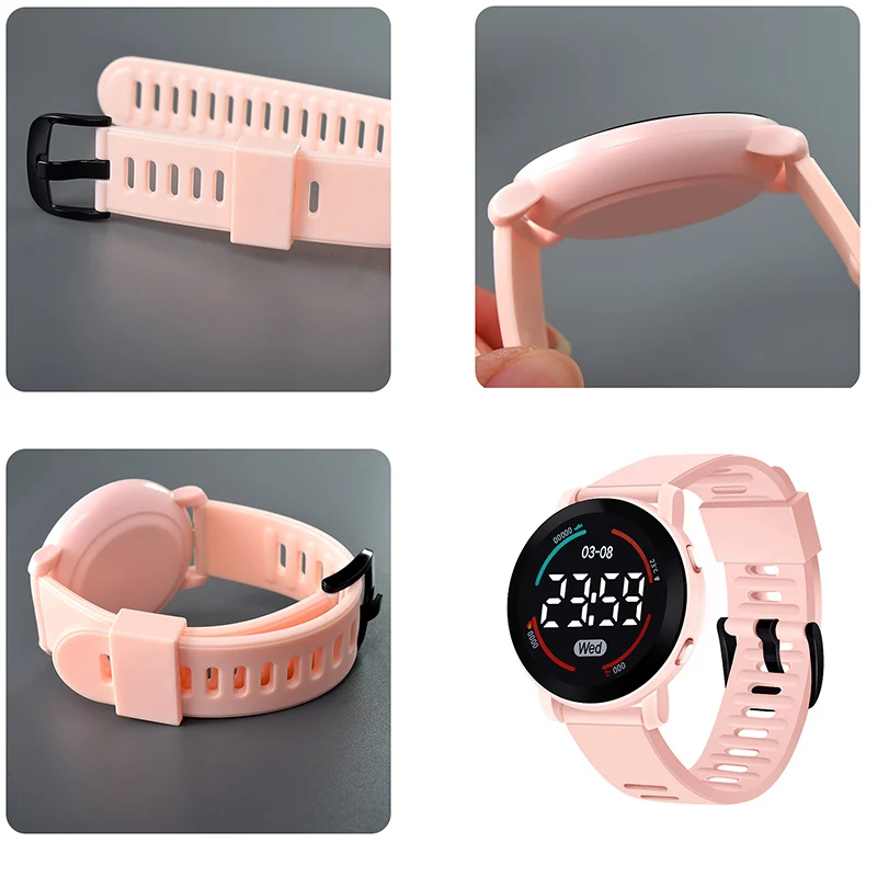 LED Digital Kids Watches Luminous Waterproof Sport Children Watch Silicone Strap Electronic Wrist Watch For Boys Gril reloj niño 6