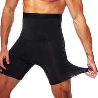 Hommes ventre contrôle Shorts corps Shaper Compression taille haute formateur ventre tondeuse minceur Shapewear caleçon boxeur Fajas pantalon 5