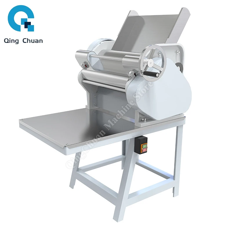 Dough Sheet Press Machine Stainless Steel Vertical Electric 3800W Commercial Dough Roller Kneading Pasta Maker