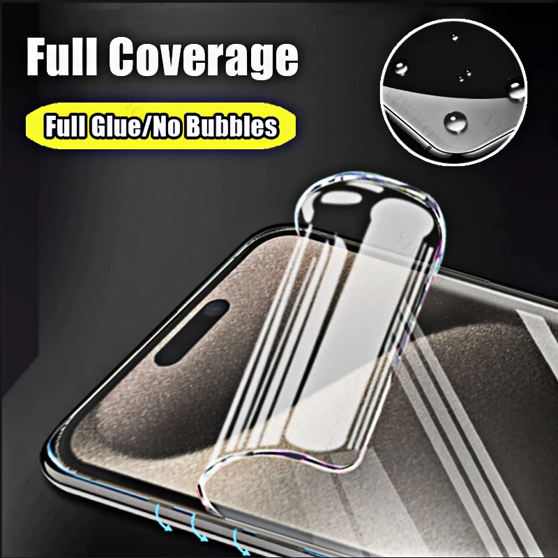Hydrogel Soft Clear Film Screen Protector - 4 Pack