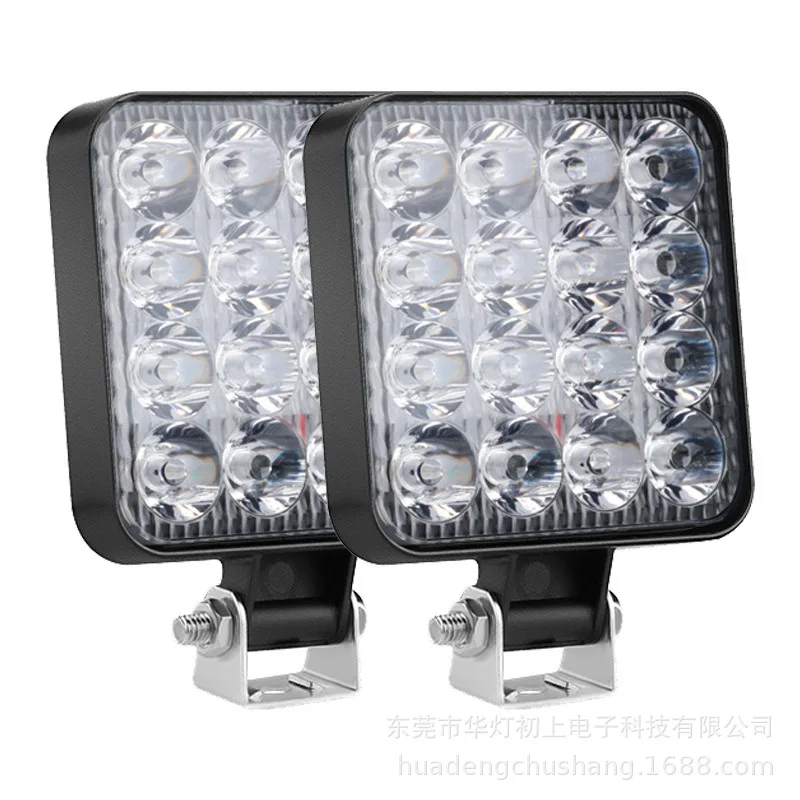 4 PCS 12V LED 라이트 바 48W 미니 LED 작업 조명 지프 트럭 4X4 자동차 SUV ATV Barra LED 헤드 라이트에 대 한 도로 스포트 라이트 끄기