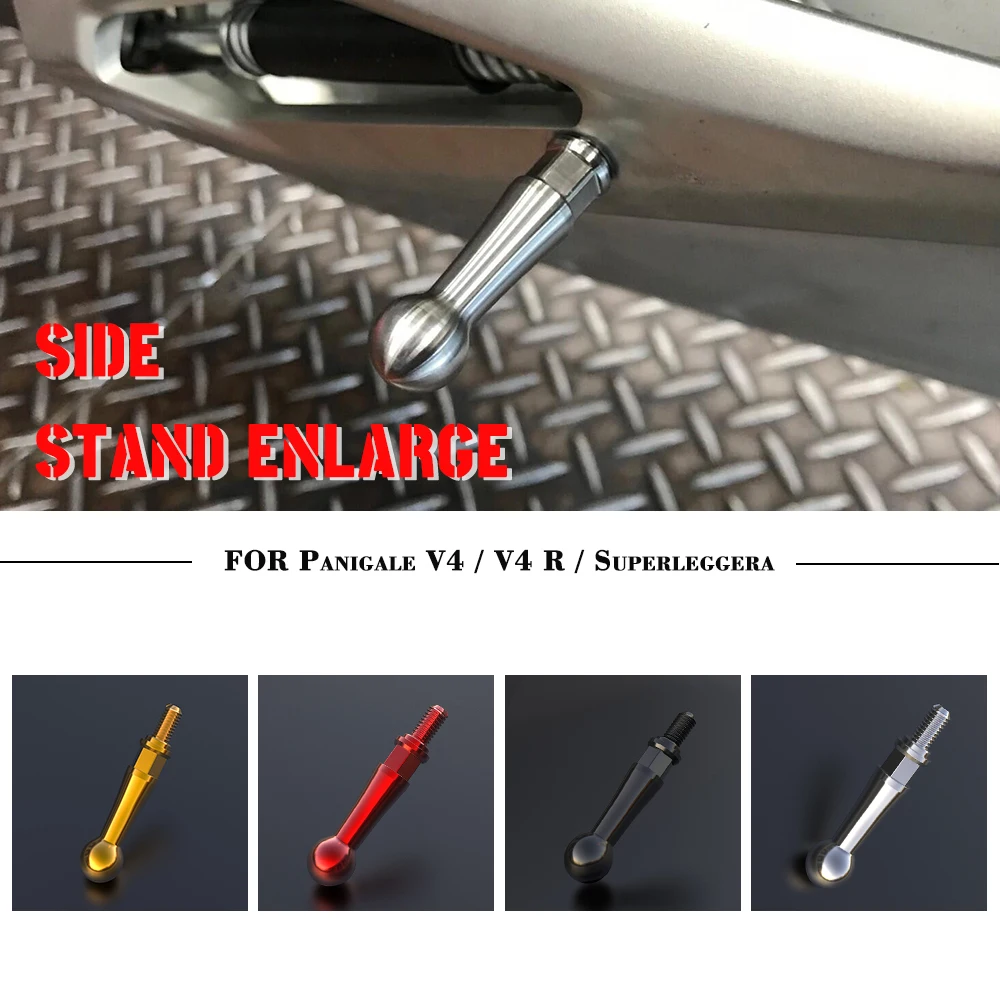 

For Ducati Panigale V4 R 1100/Panigale V4 SP2 2020 Kickstand Side Stand Extension Kit Foot Pedal Assistant Tool Support 20MM