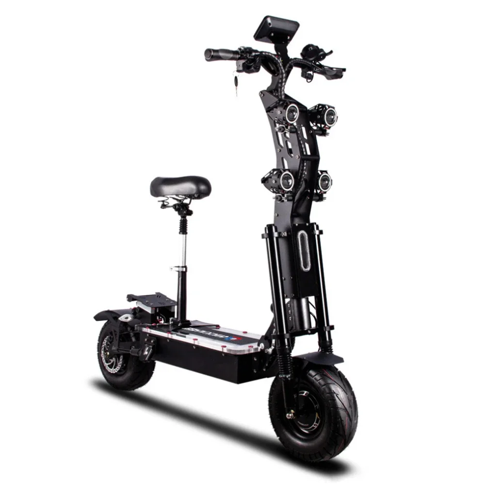 Electric Scooter Dual Motor 10000W 14 Inch Oversized Off-Road Tyres 72V-40AH Panasonic Brand Battery Maximum Speed 120KM/H