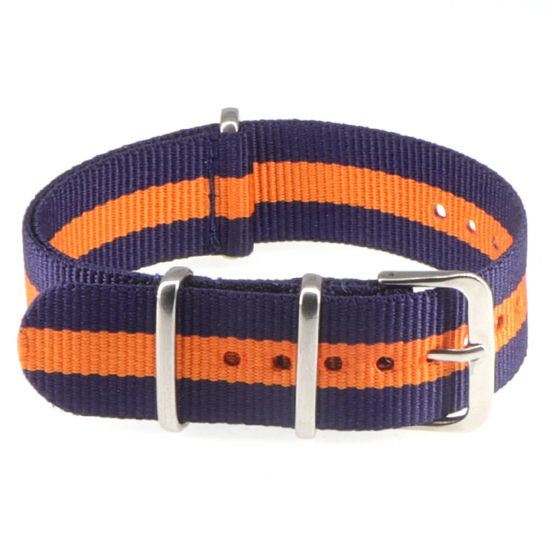 Nylon Army Sports Black Watch Strap with Belt Buckle