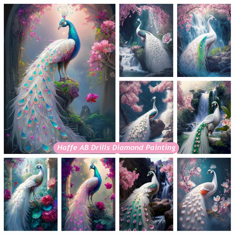 Artes Vancy White Peacock Peacock pintura Diamante lleno de imágenes de  Arte de perforación de la Ronda de diamantes de imitación para adultos -  China Pavo Real blanco Diamante Diamante Venta caliente