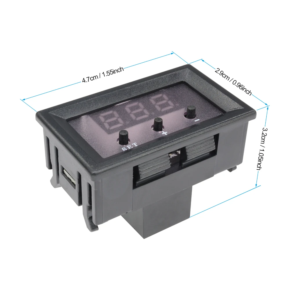 Sensore Temperatura 12v Termostato Digitale W1209 – Sensore Temperatura 50- 110°C, 12V, Con Custodia, Per Fai Da Te Thermostat Setting For Incubator - Foto 7