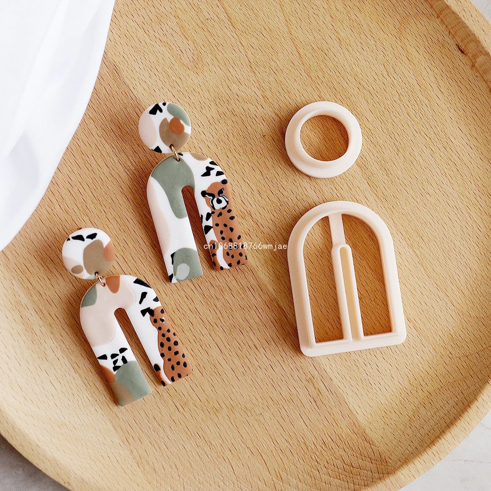 Polymer Clay Cutters Arch Geometric Shape Oval Line Dangle Clay Earrings Molds DIY Jewelry Pendant Making Tools