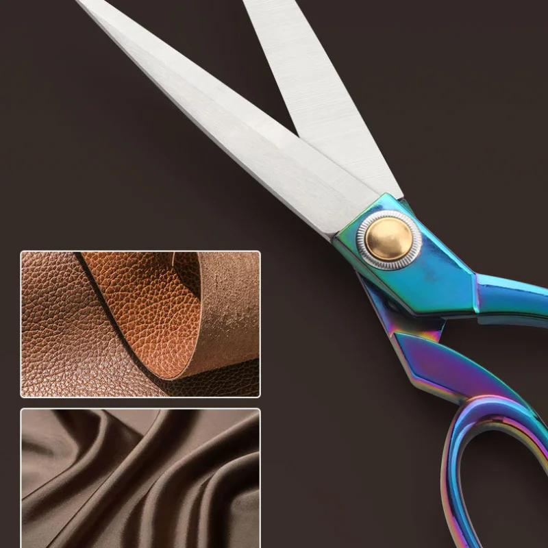 1pcs Professional Sewing Scissors Titanium Stainless Steel Blades Clippers Embroidery Craft Tailor Scissor Dressmaker Shear 5