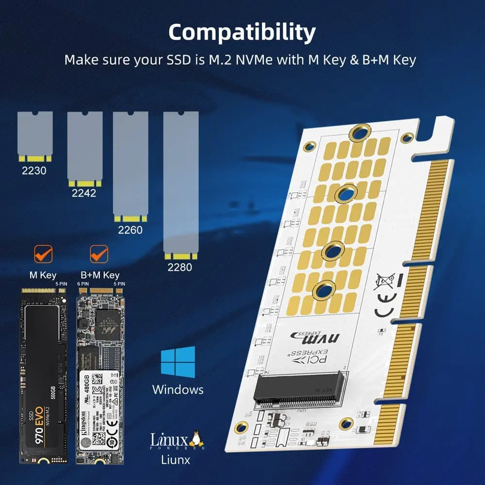 Boitier Nvme Carte Adaptateur SSD M.2 NVME Vers USB, Carte De Convertisseur De Disque Dur Enclosure Driver