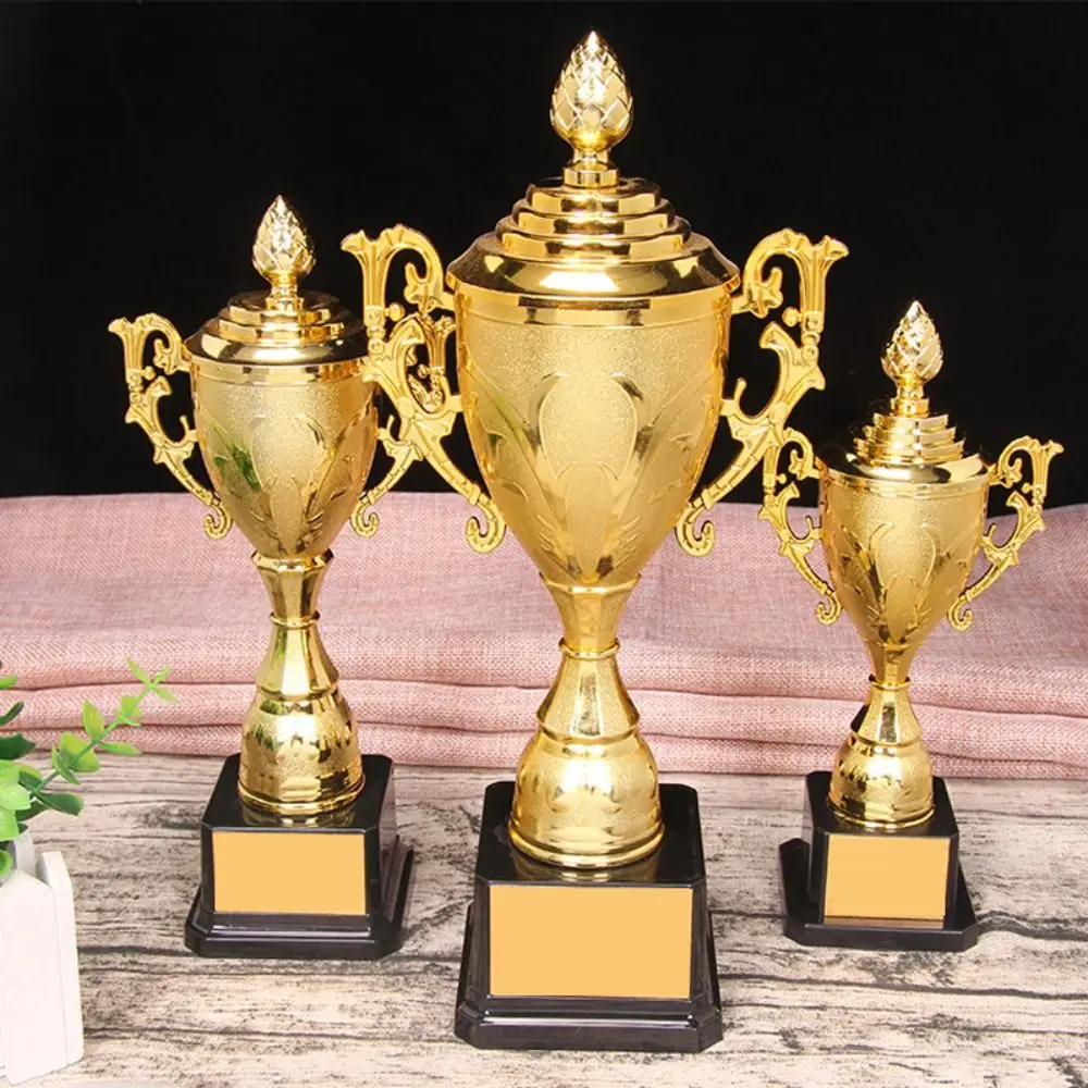 Plastic trophy toys Children's Gold Trophy Awards School Rewarding Supply Competition Soccer Winner