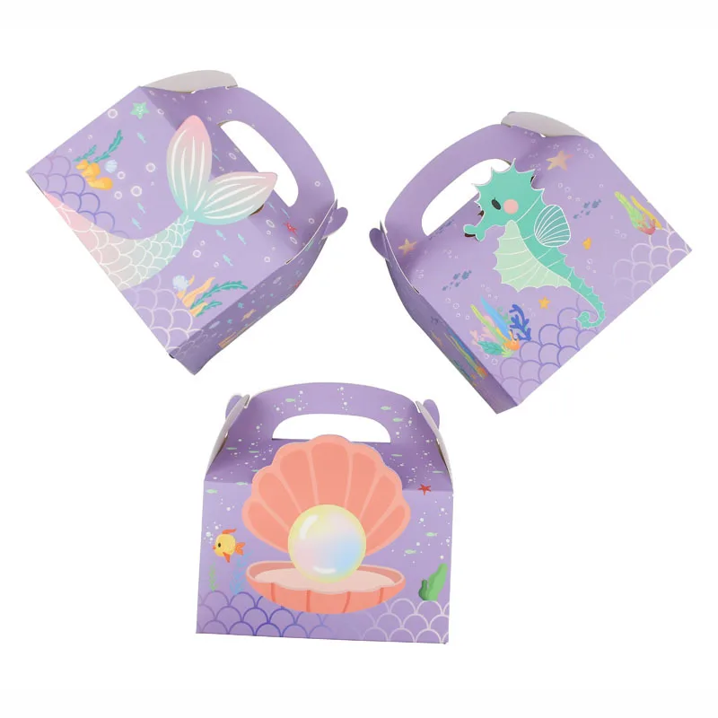 SIQUK Paquete De 20 Bolsas De Papel De Sirena Para Regalo De Fiesta