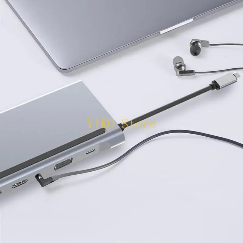 K32C Type-C 허브 도킹 스테이션 RJ45 기가비트 Lan PD 노트북 도킹 스테이션용 듀얼