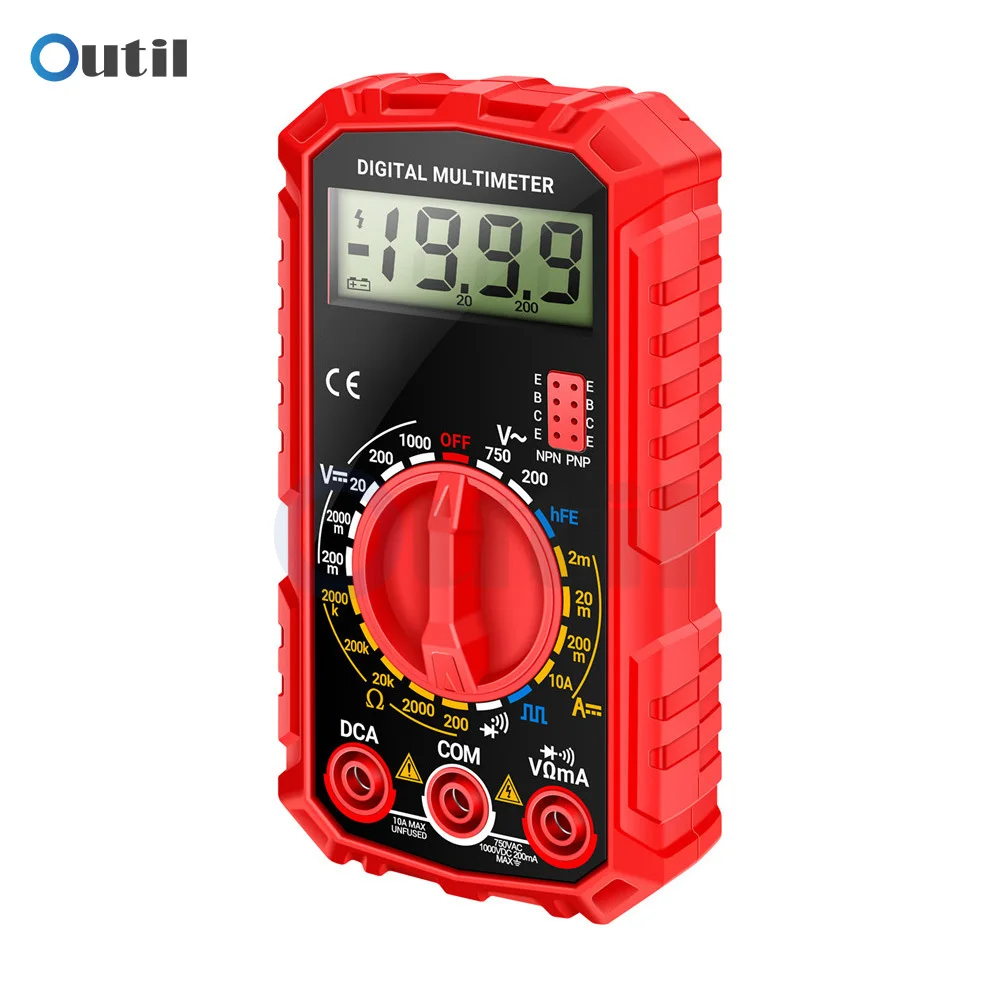 SZ308 Multifunction Multimeter Diode HFE Triode Tester AC/DC Voltage Resistance Current Tester 1999 Count Electrical Multimeter