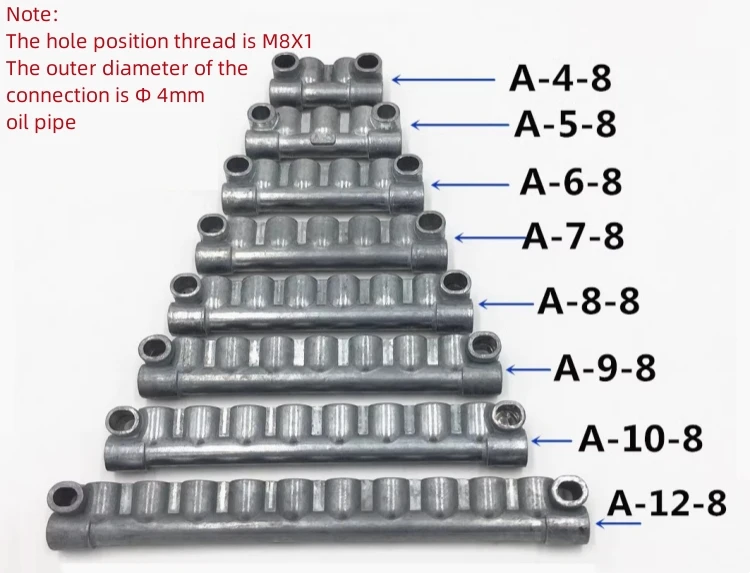 Öl kolben aluminium verteiler A-4 /A-5/A-6/A-7/A-8/A-9/A-10/A-12 widerstand verhältnis 4mm öl verteiler gewinde m8x1 – Detail 6
