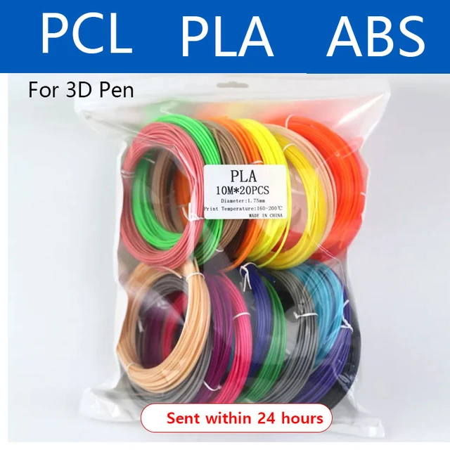 PLA/PCL/ABS Filament For 3D Pen Diameter 1.75mm Plastic ,Vivid colors, non  repetitive colors