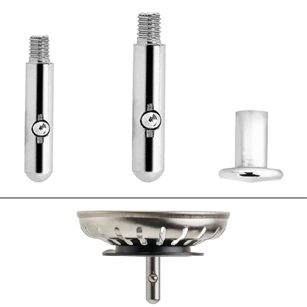 Waste Plug Premium Kitchen Sink Strainer Replacement Basin Drain Stopper Stainless Steel Filter Accessories 1Pcs sink filter sink strainer kitchen sink strainer washbasin leak plug