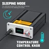 T12 Soldering Station STM 32 Chip Version 2.1 OLED Digital Adjust Temp 5pin Soldering Iron Handle Or Tweezers Handle AUTO Sleep 5