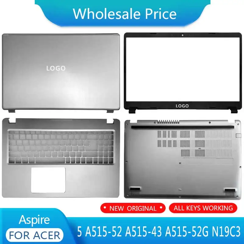 Couvercle Arrière LCD Pour Acer Aspire A515-53/A515-53G - Noir - Pièce Originale 60.H6KN1.002