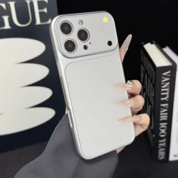 Enhanced Nano Matte Shockproof Phone Case with Original Color Camera Protection - iPhone 12 Pro Max (Silver)