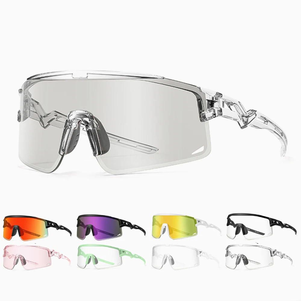 Photochromic Scratch-Resistant UV Protection Safety Glasses with Wraparound Design