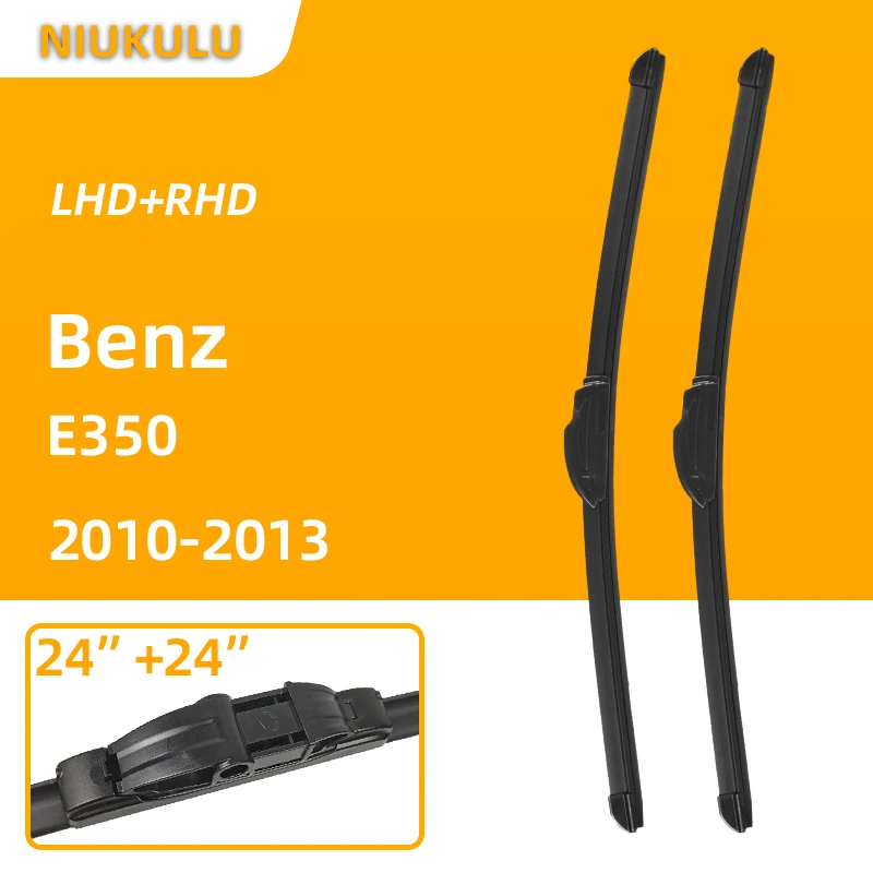 Car Windscreen Windshield Wiper Blades For Mercedes Benz E350 2010 2013 24"+24" Hybrid Car