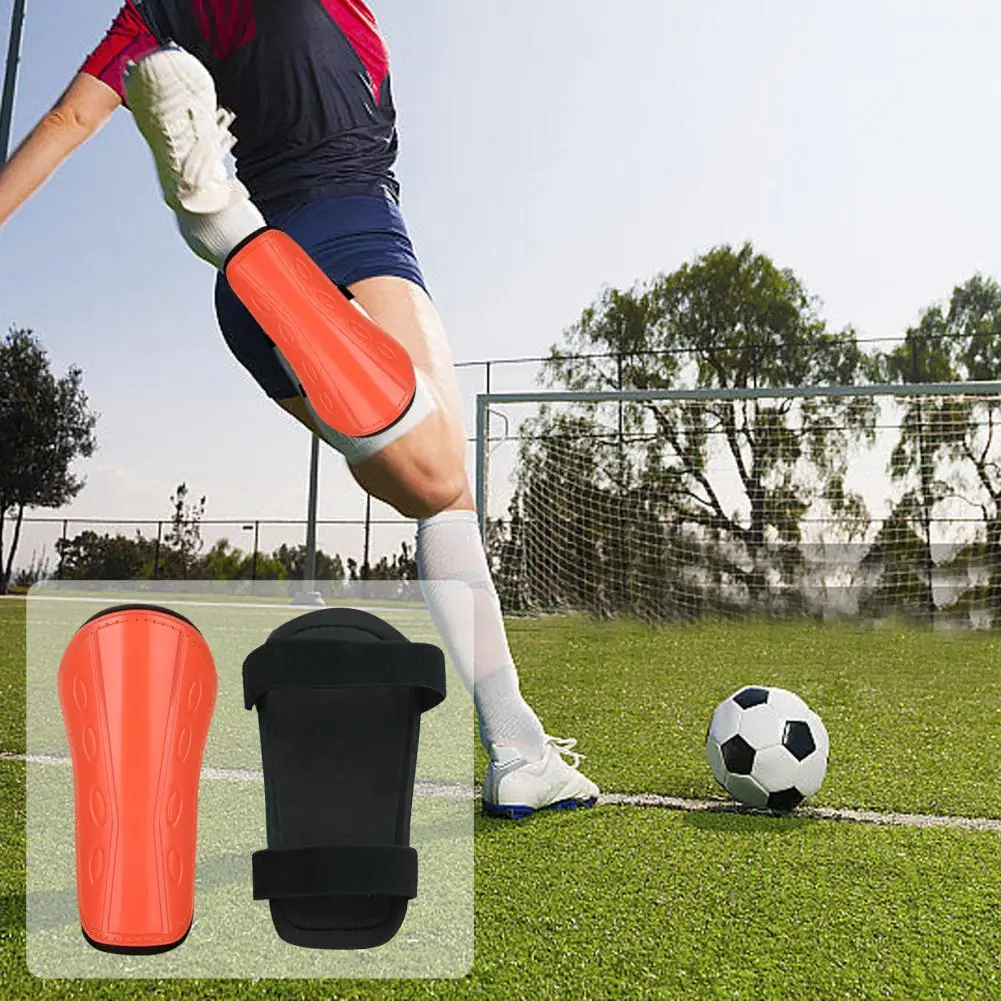 Professional Shin Guards High-strength Impact Resistant Football Shin Pads Protective Equipment with Fastener Tape for Enhanced